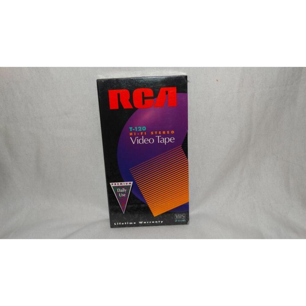 FACTORY SEALED RCA T-120 6 Hrs Premium Use VHS Blank Video Recording Tape T120